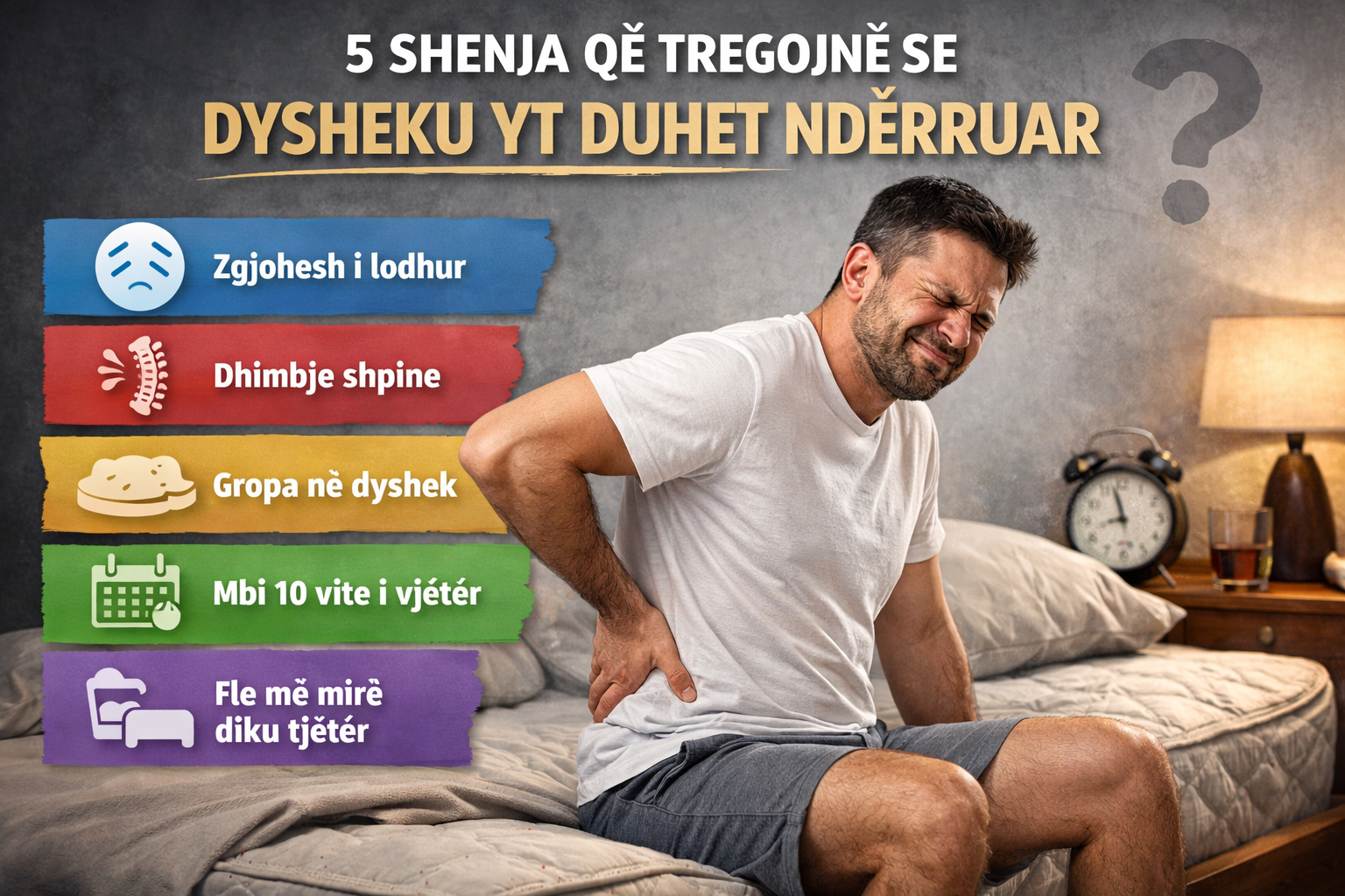 5 shenja që tregojnë se dysheku yt duhet ndërruar